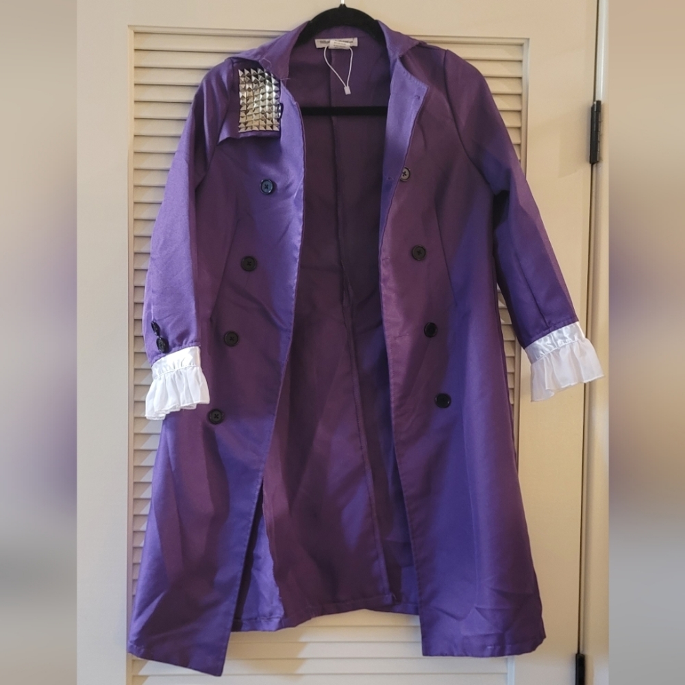 Halloween Costumes- Adult Purple Rockstar Musician Costume Jacket